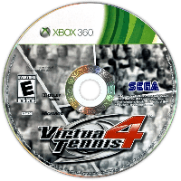 Virtua Tennis 4 Xbox 360 US box art